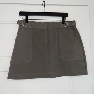 Express Olive Green Mini Skirt NWT Size Large